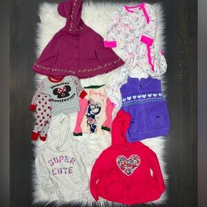 Girls 2T bundle, 8 pcs, Disney, Gap and Carters